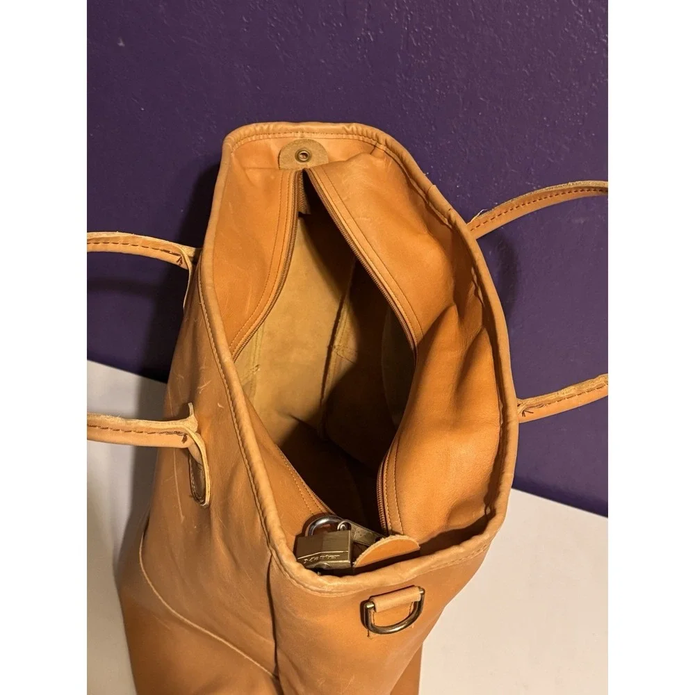 Vintage LL Bean XL Leather Boat Tote Bag Luggage EXTREMELY RARE 22